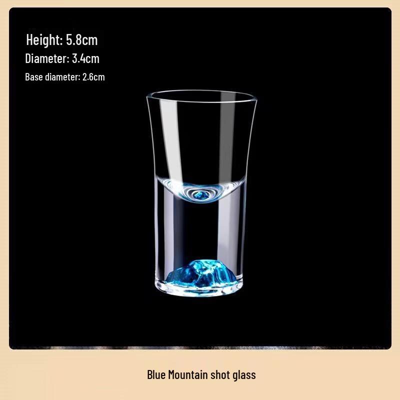 Gold Foil Glass Baijiu Bullet Cups