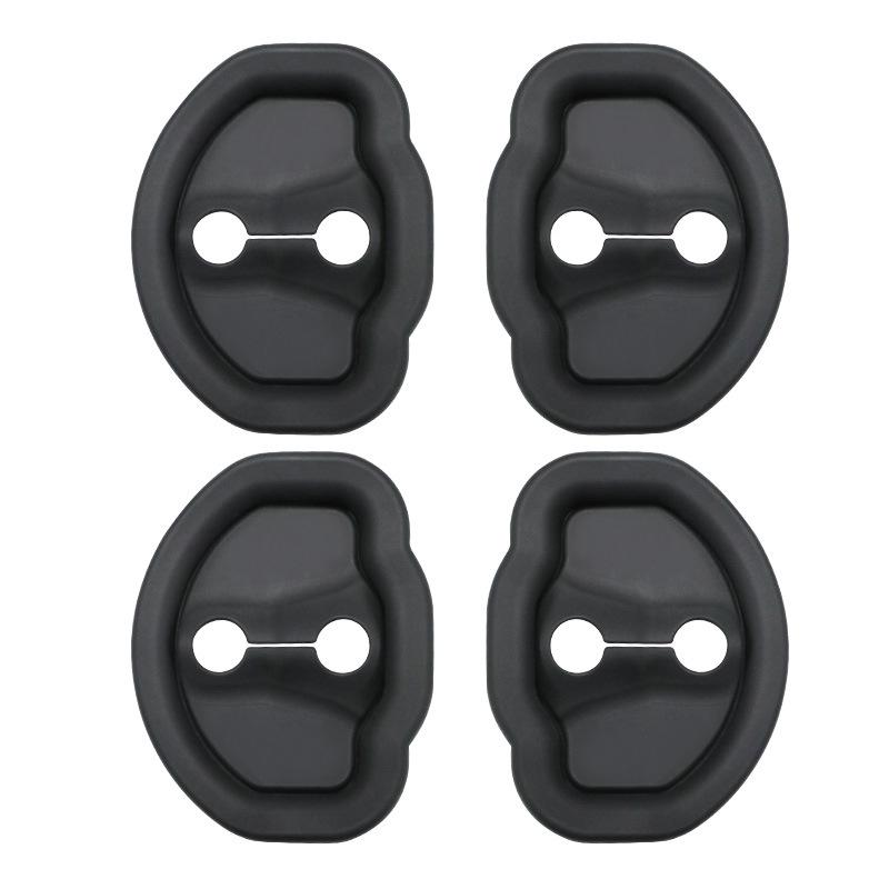 

Tesla Model Y3 Защита от ударов для дверного замка, силиконовая буферная накладка Black