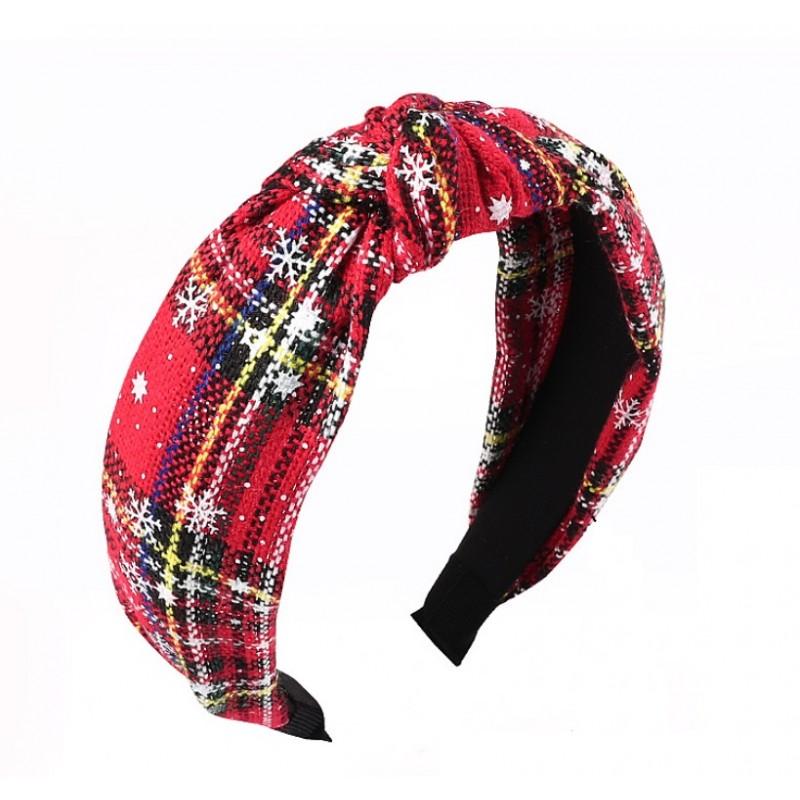 Fabric Turban Headband Thick Christmas Hair Ornament 6.5 Fashionable