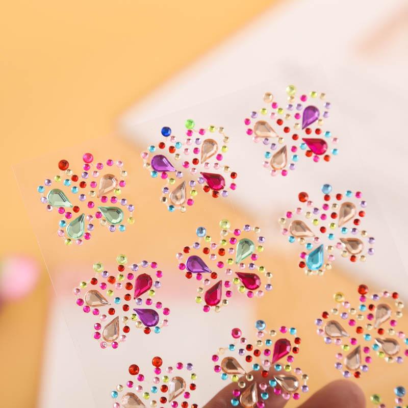 Creative Butterfly Heart Rhinestone Stickers: Elegant Handmade Adhesive Gems for Kids  Crafts and Phone Decoration