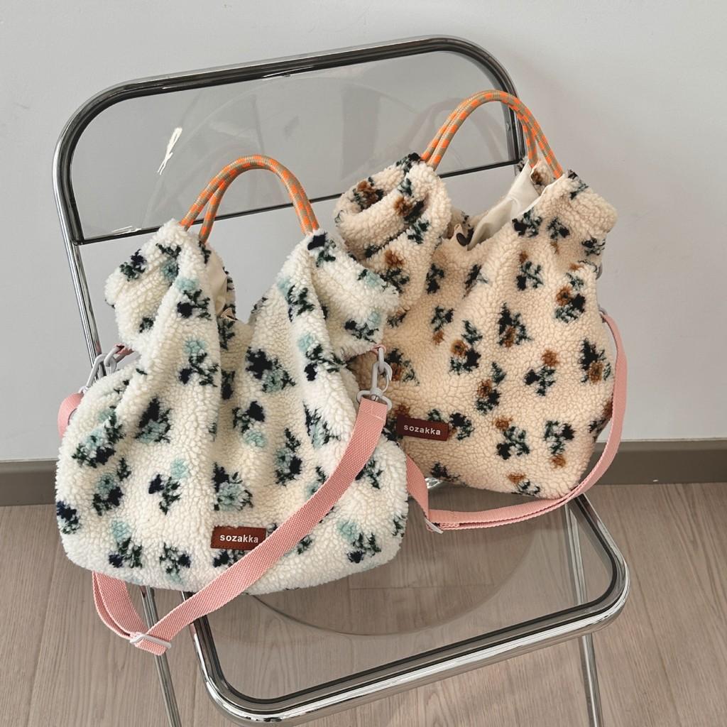Stylish Soft Floral Tote Bag For Women Perfect For Daily Use In Autumn And Winter Seasons