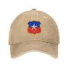 Chile Flag Baseball Cap Cotton Sun Protection Unisex Women's Adjustable Dad Hat