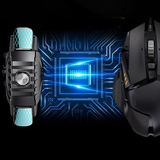 2 Stück F01 Metall Spiele Trigger Controller Tasten Mobiles Gamepad für PUBG