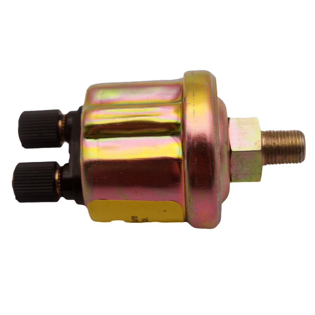 Aluminum Oil Pressure Sensor Sender 2 Terminal Mechanical Meter 150 PSI for Universal Car Oil Pressure Gauge