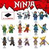 Set di Blocchi da Costruzione Minifigure Ninja, Compatibile con le Principali Marche, Nya Kai Cole Jay