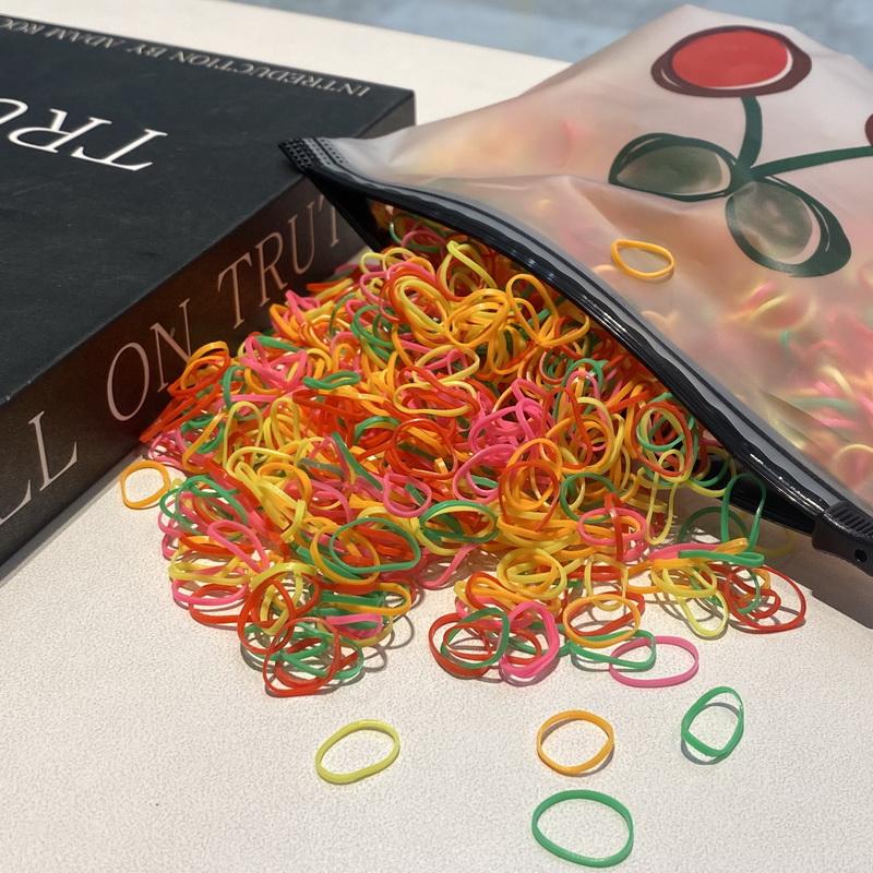 2000pcs/lot Small Disposable Transparent Hair Ties For Kid Girls Elastic Rubber Bands For Bracelets Baby Mini Hair Rope Headband