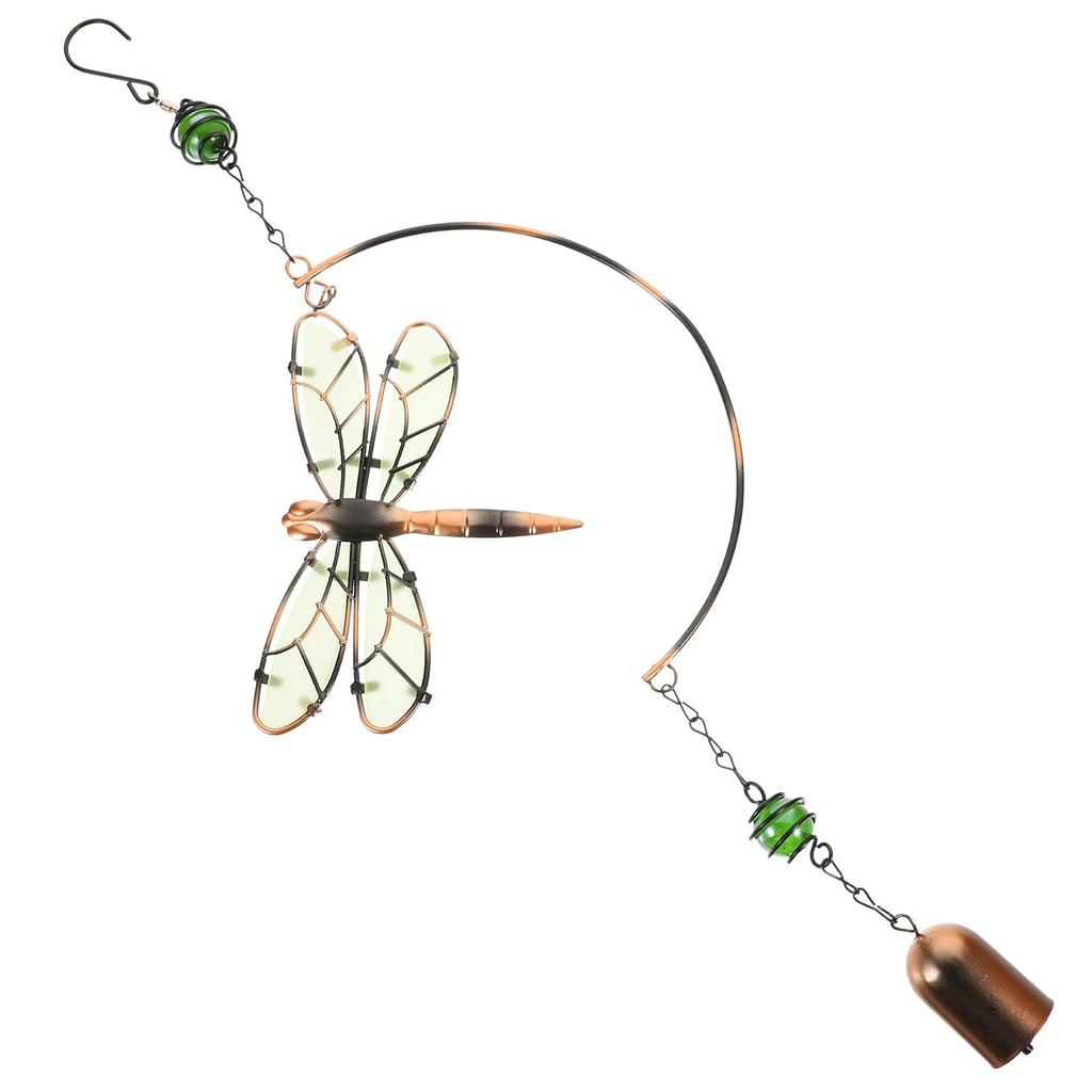 Dragonfly Garden Decor Luminous Hanging Decoration Bell Outdoor Wind Chimes Miss