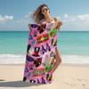 Personalized Dark Magic Dragon Art Beach Towel Microfiber Beach Towel Thin Absorbent for Beach Swimming Yoga Bath Sports. 0910287