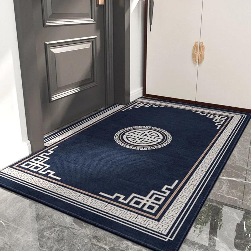 Willkommen Fußmatte im chinesischen Stil Rutschfester Küchenbodenläufer für Zuhause Wohnzimmer Hoteldekor Waschbare Badezimmer-Eingangsteppiche