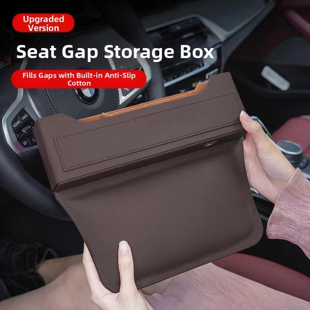 Convenient Storage Car Seat Organizer Ample Storage Space Cable Hole For Charging Compact Size Compatible With Most Car Models