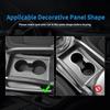 For Kia Sportage 2011 2012 2013 2014 2015 2016 Real Soft Carbon Fiber Sticker LHD RHD Car Center Console Cup Holder Frame Trim