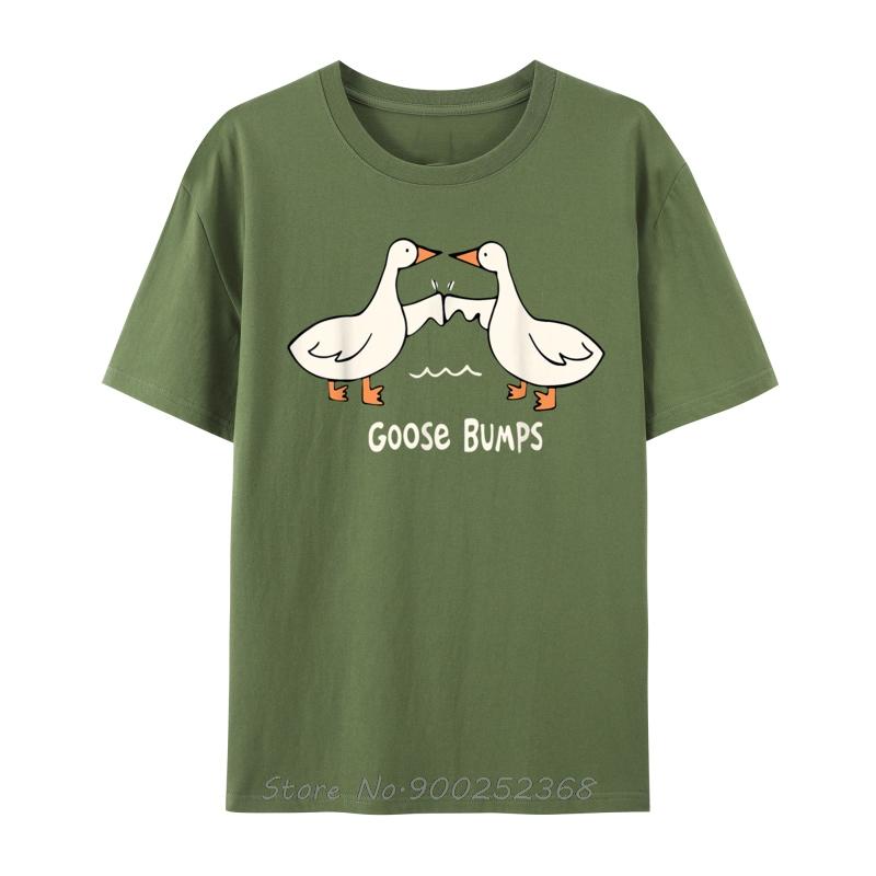 Roztomilá husí kůže Vtipný zvířecí vtip Milovník Tričko Personalizované Grafické Tričko Nové Bavlněné Streetwear Pánské Oversized Tričko Trička