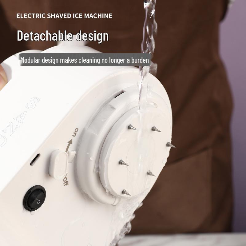 Wireless Automatic Electric Ice Shaver for Home, Milk Tea, Cold Drinks, and Snow Ice