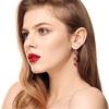 Temperament  Heart Drop Earrings Jewelry Fashion Y2K Small Hoop Earrings