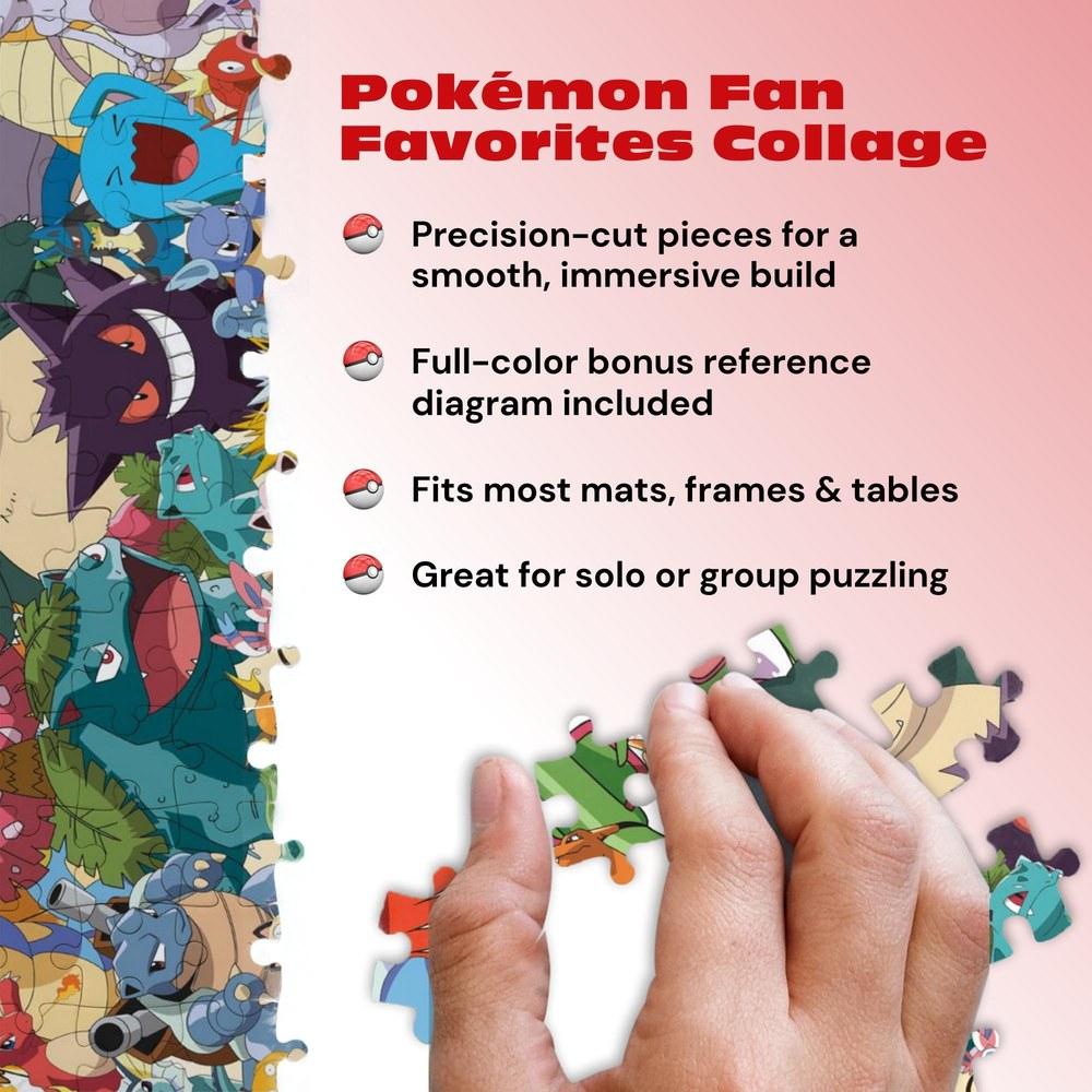 Buffalo Games Pokémon Favorite Collage 300 Large Piece Jigsaw Puzzle Multi-Color 55cm X 38cm