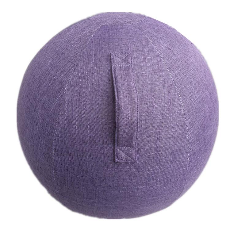 Breathable, Anti-Pilling Cotton Linen Yoga Ball Cover, 55cm
