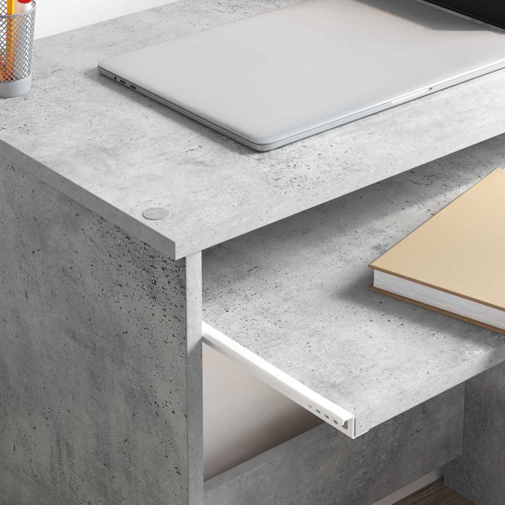 Concrete Grey Desk 106 x 41 x 88.5 cm Particleboard