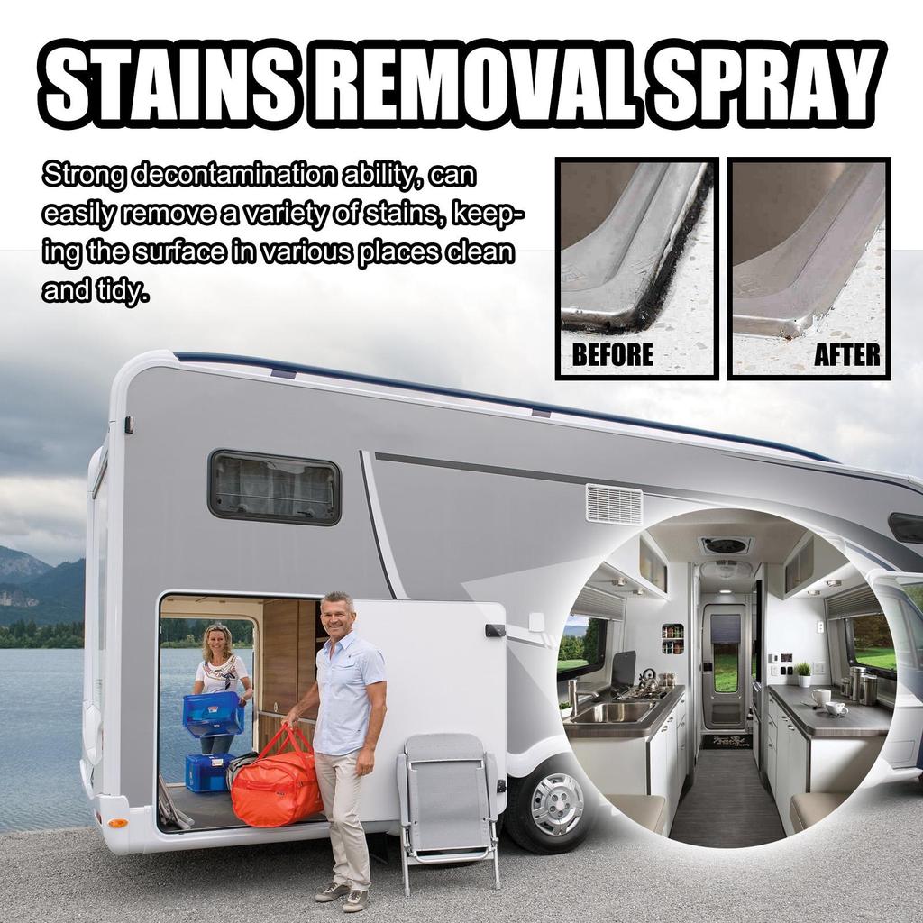 100ml RV Stain Removal Spray Stain Brightening Car Interior Dirt Cleaning Multi-Purpose Cleaning Spray