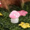 Resin Miniature 6-Color Mushroom Ornaments for DIY Jewelry and Micro Landscapes