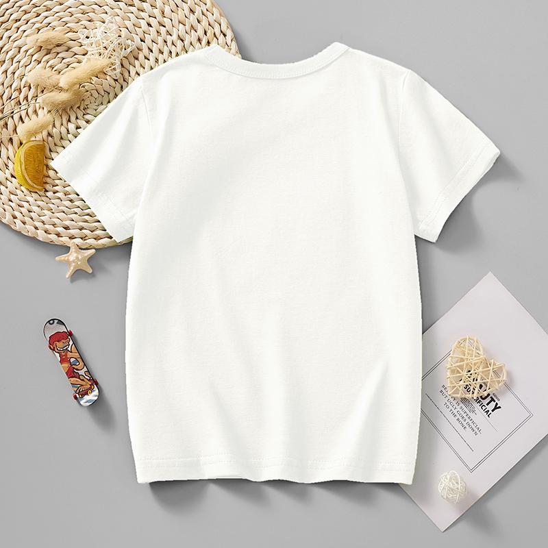 Little Maven 2026 Baby Girls Cartoon Leopard White T-Shirt Animals Cotton Lovely Tops Children Casual Clothes for Kids 2-7 Years