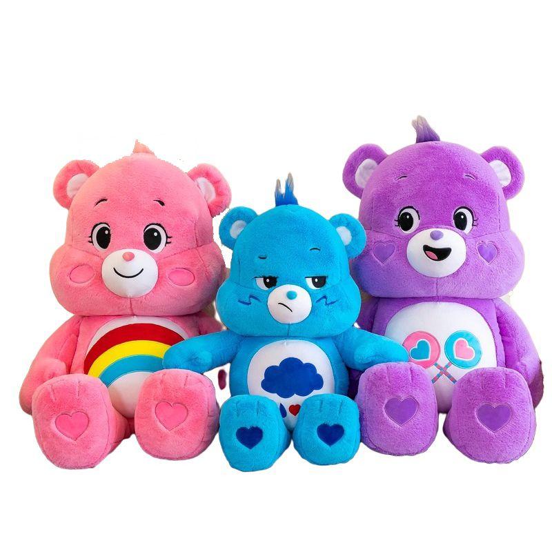 Cartoon Bears Care Plush Toy Cute Rainbow Bear Soft Doll Child Companion Doll