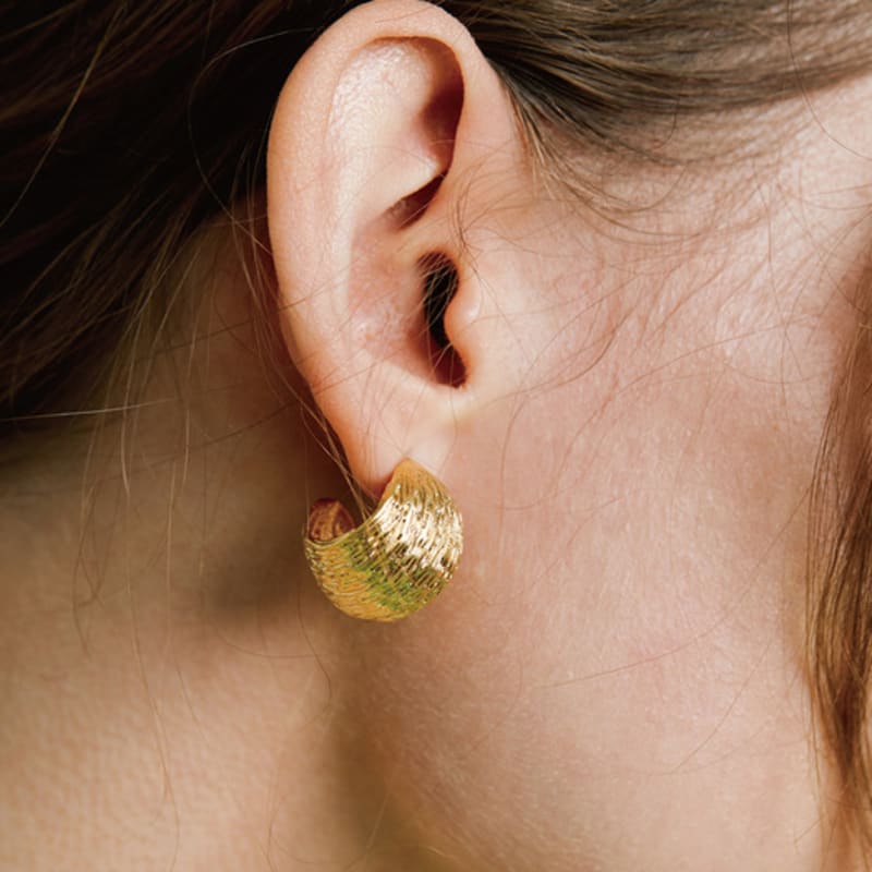 MATIAS Walnut Earring (Gold)