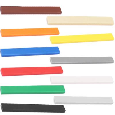 50 Stück Glatte 1x8 DIY Bausteine Figurensteine 10 Farben Pädagogisch Kreativ Größe Kompatibel Mit 4162 Spielzeug für Kinder