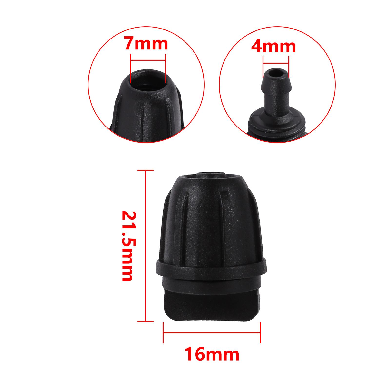 

New 1/4 PE Pipe Connector Water Splitter Tee Straight Elbow Coupling Lock to 4/7mm Hose Pipe Reduced Coupling Tap Adapter 10Pcs 10pcs