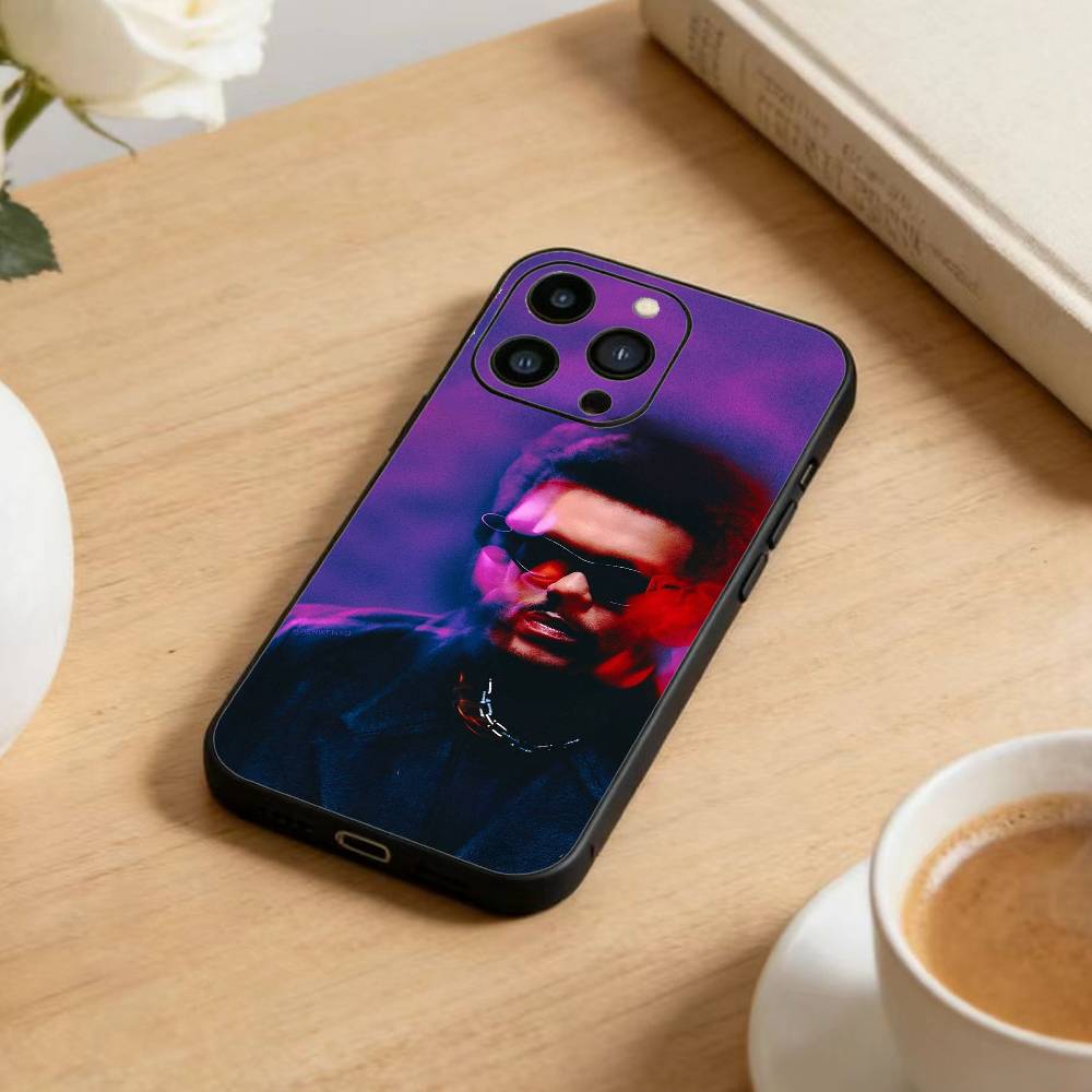 The Weeknd  Phone Case For iPhone 17 16 15 14 13 12 Max Plus Silicone Black Cover