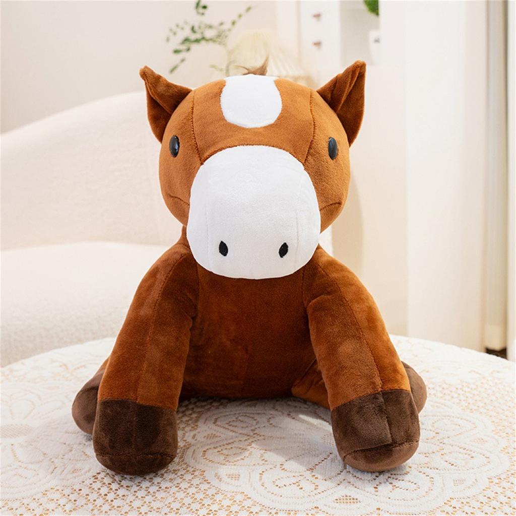 Süßes und entzückendes kleines Pferd Plüschtier, Pferde-Puppe, tröstendes Kuscheltier für Kinder, Geburtstagsgeschenk.