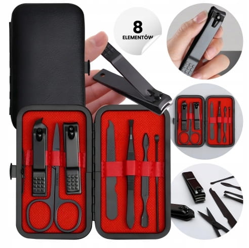 Professional 8-in-1 stainless steel pedicure set