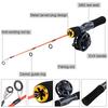 Ice Fishing Spinning Combos 2 Pieces Ice Fishing Rod and Mini Ice Fishing Reel Winter Fishing Tackle