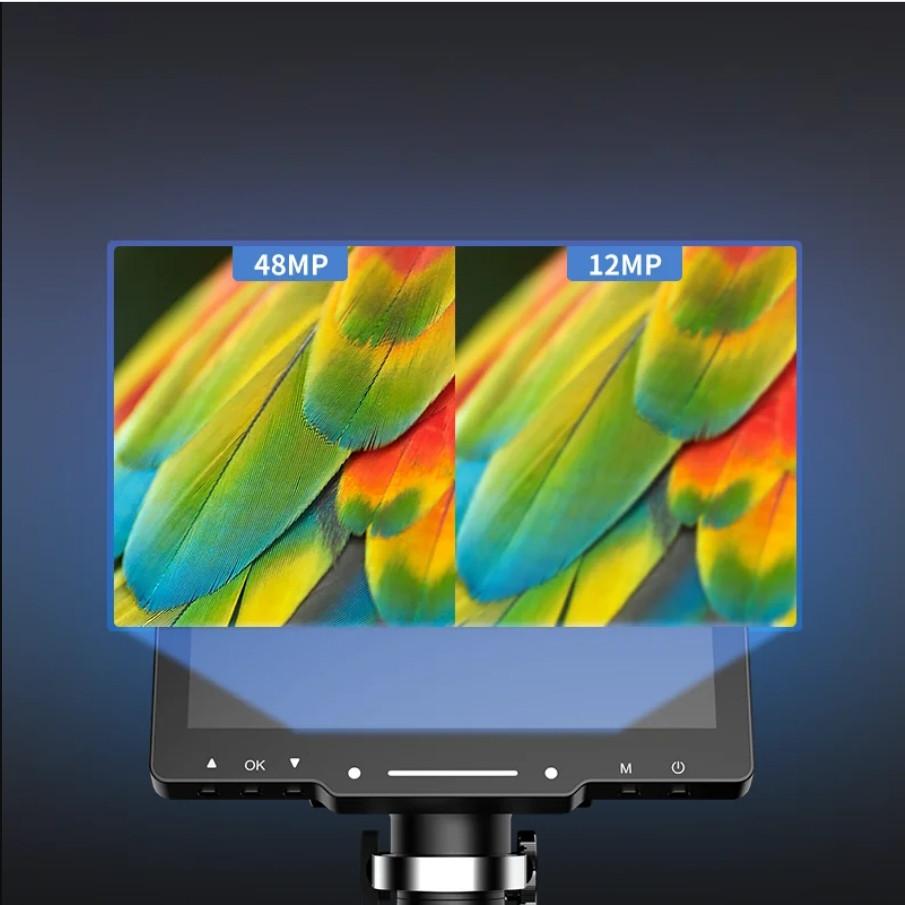 7 Inch 1600X Adjustable Repair Magnifier 1080P Professional Welding Tool IPS 4K Digital Electron Microscope