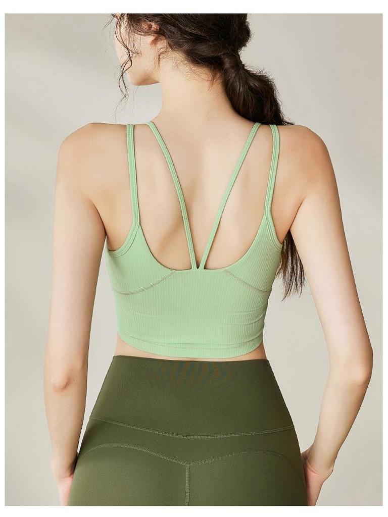 Lulu Cloud-Feel Women's Shock-Absorbing Camisole Sports Bra for Yoga and Fitness.