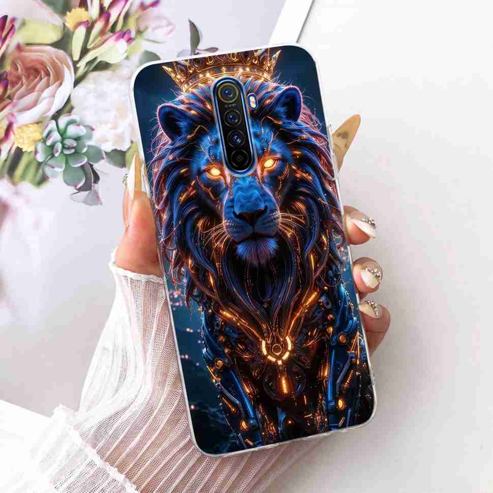For Realme X 2 X2 Pro RMX1931 Case Cartoon Cat Simple Silicone Cover For Oppo Realmex2 Pro Phone Case Shockproof Bumper