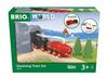BRIO WORLD Steam Engine Train Set 36017 [24 Pieces] for Ages 3 and Up (Electric Train Toy, Wooden Rails) Red, Green, and Gray