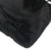 PRADA Triangular logo Shoulder Bag black Women used