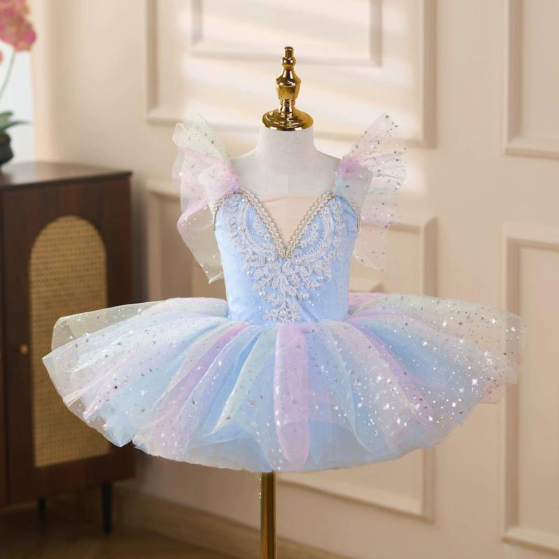 Summer Stage Party Girls Dresses Ballet Leotards Dance Costumes Ballerine Kids Clothing Princess Outfit Girl Dress Tutu Vestidos 110