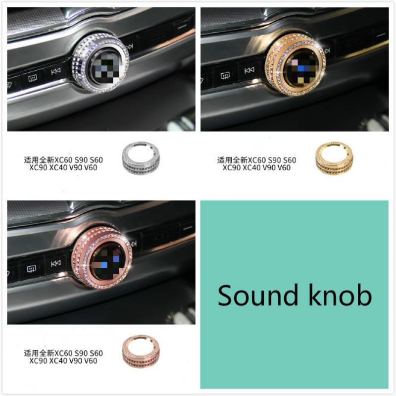 For Volvo XC60 Xc90 XC40 S90 V90 Interior Modification Center Control Air Outlet Diamond Decorative Frame