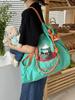 Eco-Friendly Women's Nylon Tote Bag with Japanese Jelly Embroidery