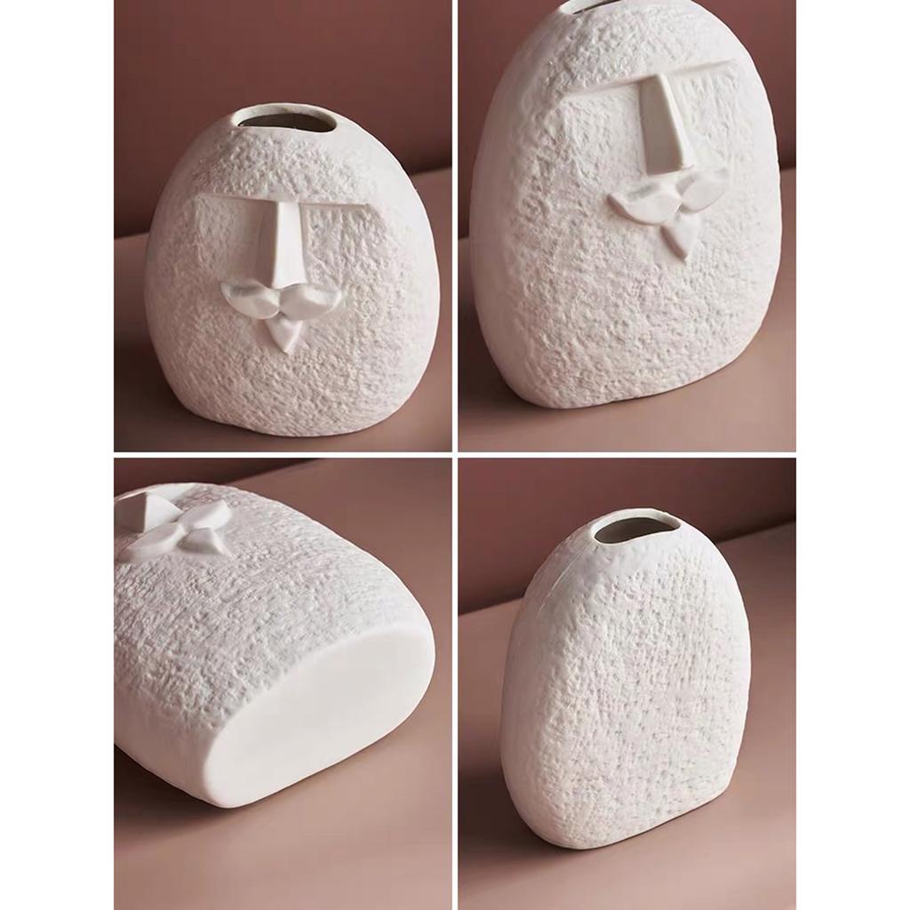 DIY Silicone Mould for Flower Pot Reusable Human Face Vase Resin Molds DIY Craft Decorations Arrange Flowers Vase Molds