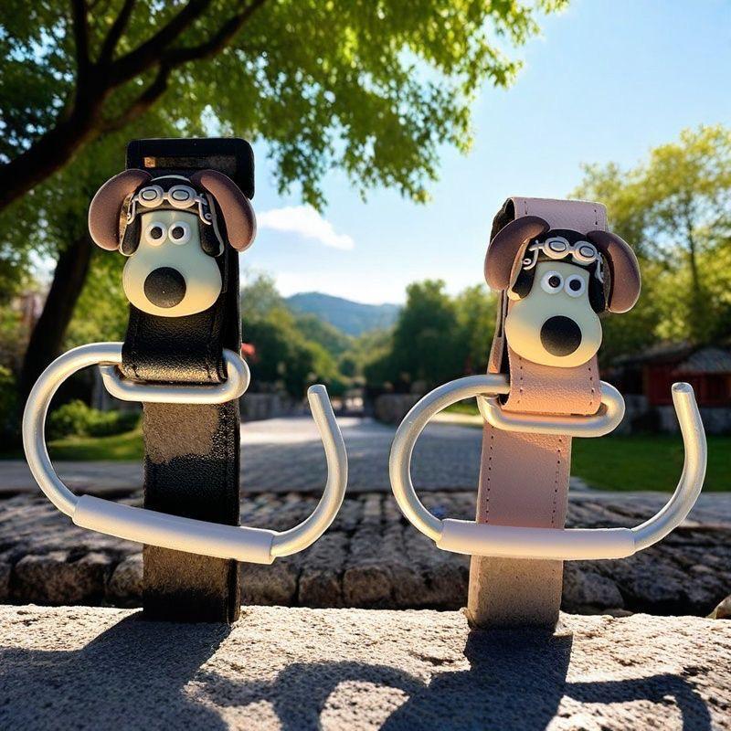 Universeller Leder-Kinderwagenhaken: Großer, Robuster Aluminium-Taschenclip