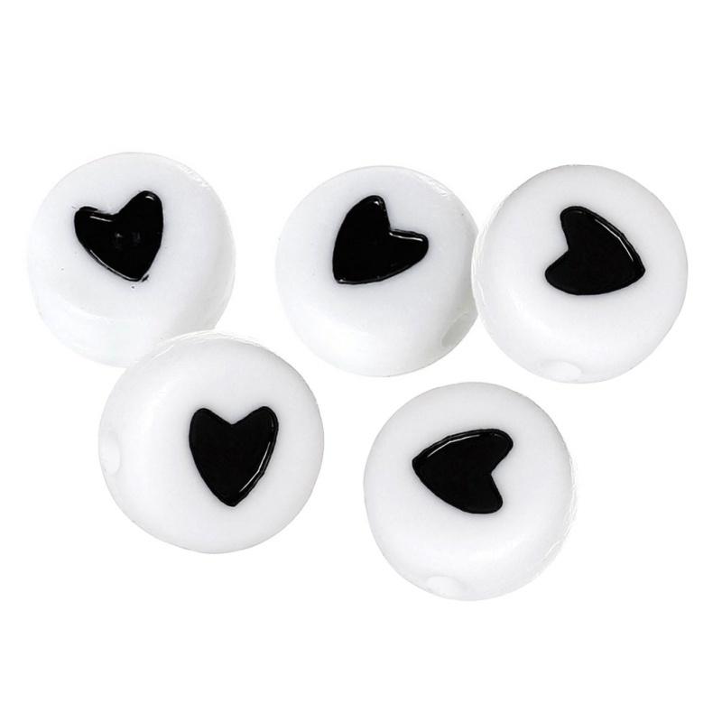 

150 шт. DIY акриловые бусины в форме сердца, подходят для подвесок, браслетов, ожерелья, бисера, аксессуары для изготовления ювелирных изделий