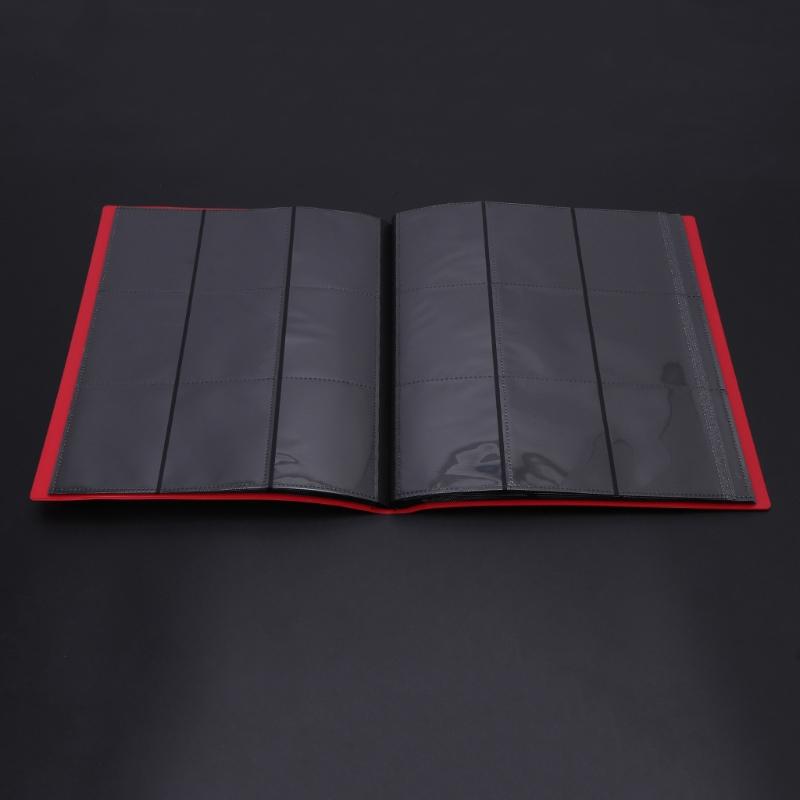 Sammelkarten-Albumordner, 360 Grad Lade-Taschenalbumseiten-Ordner für Karten