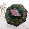 Underwater Serenity pattern umbrella, portable and foldable design, 8 ribs, a casual accessory for Halloween, Christmas, and birthday gifts.