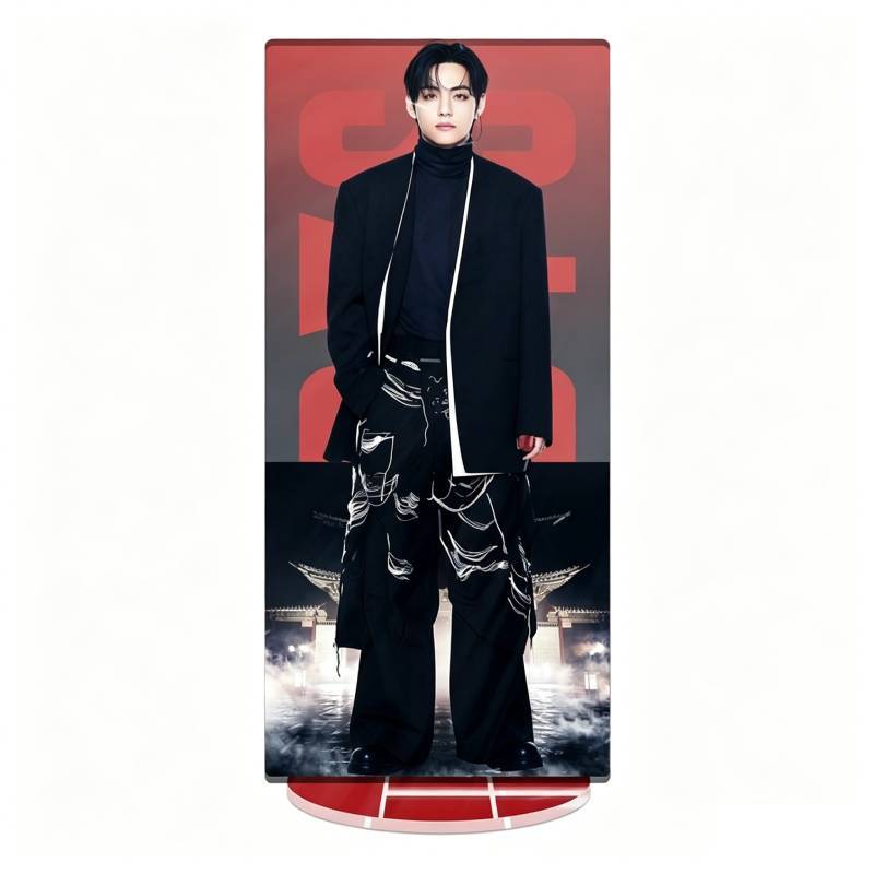 Bts World Tour Acrylic Display With Cnc Cut Seamless Printing For Gift And Decor
