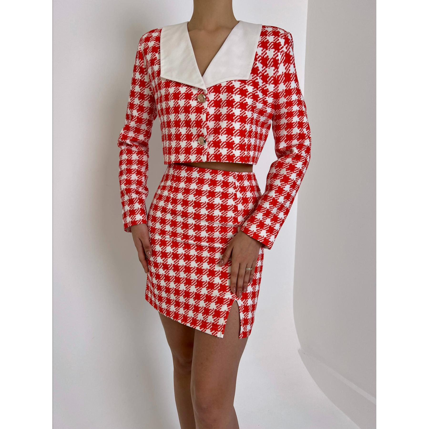 

Женский твидовый двойной костюм Maude