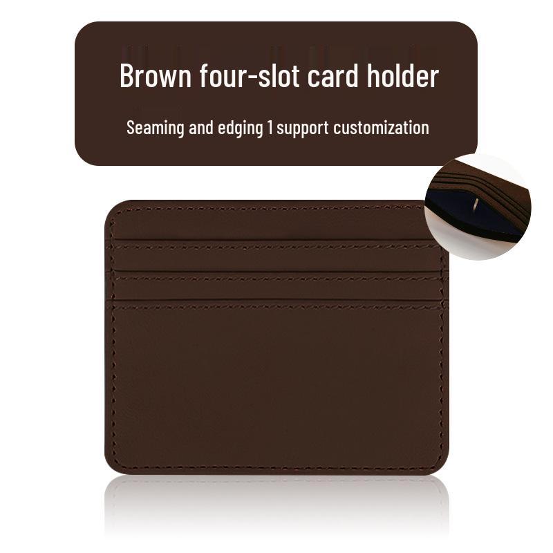 Women's High-Grade PU Leather Large Capacity Card Holder with Multiple Slots