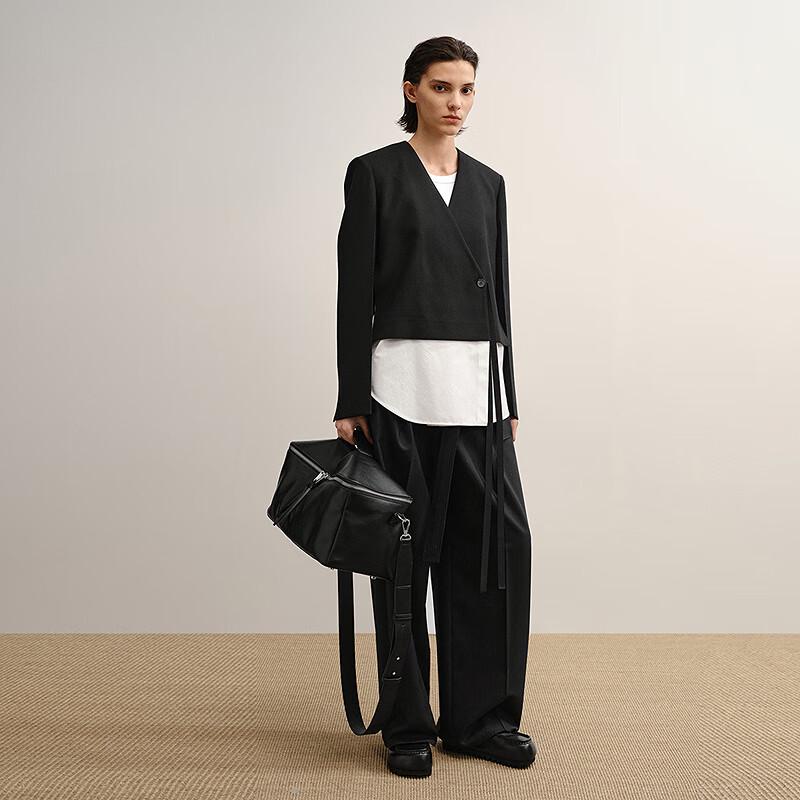 LESS 2025 Winter Collection Straight-Leg Wool Trousers