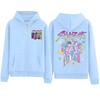 Sweet Cartoon Print Hooded Sweatshirt Loose Fit Womens Casual Long Sleeve Pullover Top 2025